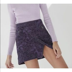 Urban Outfitters Purple Joan textured Asymmetrical Mini Skirt Size M